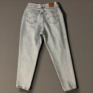 Lee Original Women's Vintage Mom Jeans 34 Waist 28 Inseam Light Wash High Waist